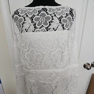 Studio 1 White Lace Dress NWT! Size 22W